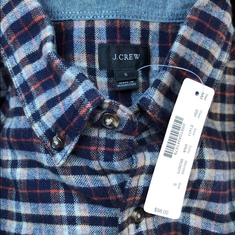 New J Crew Button Front Shirt Size Small